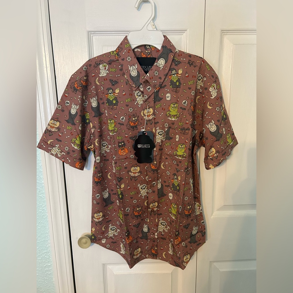 RSVLTS Tiny Terrors Halloween Button Up Shirt
